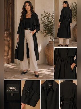 UTEX Trench Coat Size 6